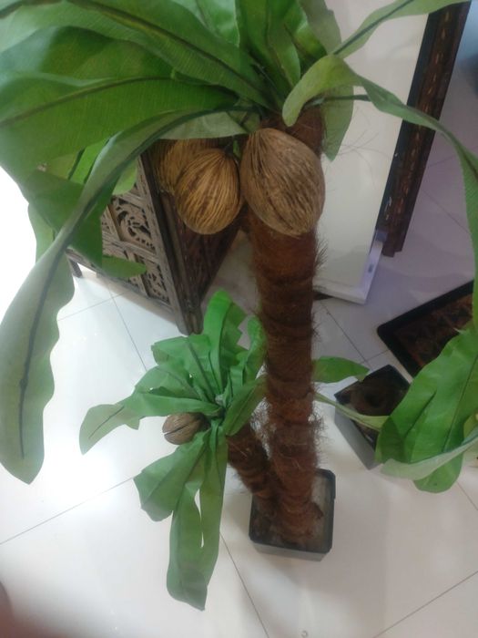 Dwie Sztuczne Palmy 125cm - Dekoracja wnętrz, imprez, lokalu