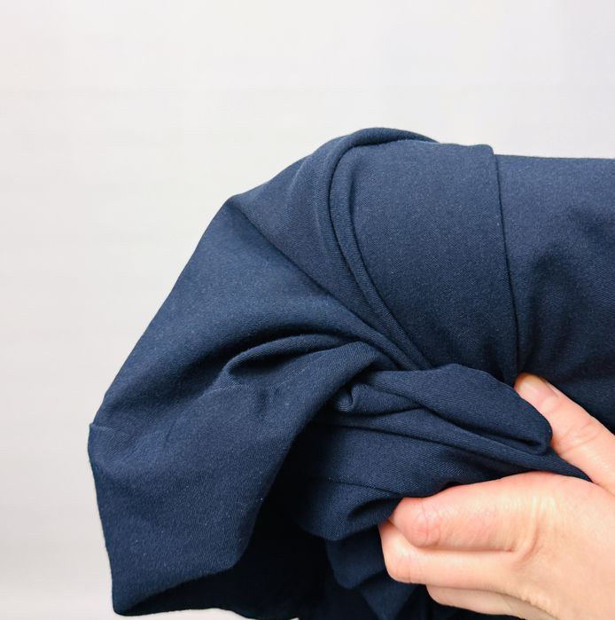 Granatowe spodnie z szerokimi nogawkami M 38 Dunnes