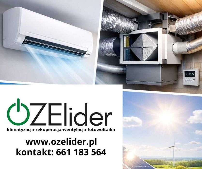 Rekuperacja, Klimatyzacja, Wentylacja. Profesjonalne montaże.
