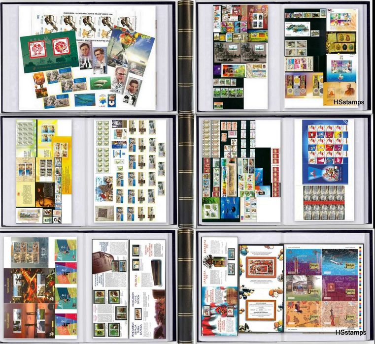 Colecção filatélica da Ásia e Oceania