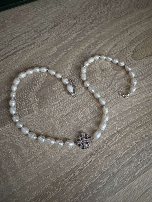 Кольє, намисто, бусы, ожерелье жемчуг,перлини,серебро 925 проба,срібло