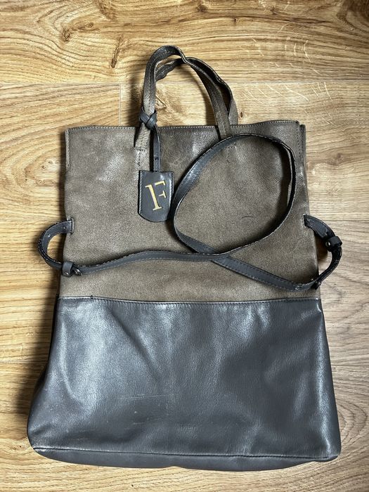 Skorzana torba Furla duza