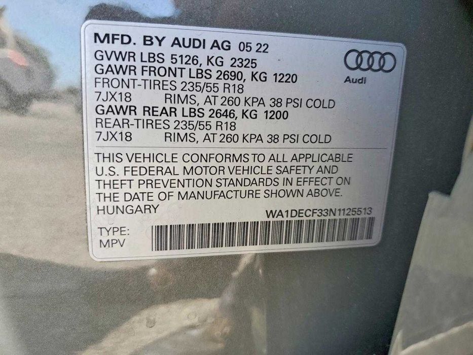 2022 Audi Q3 Premiun S Line 45 /