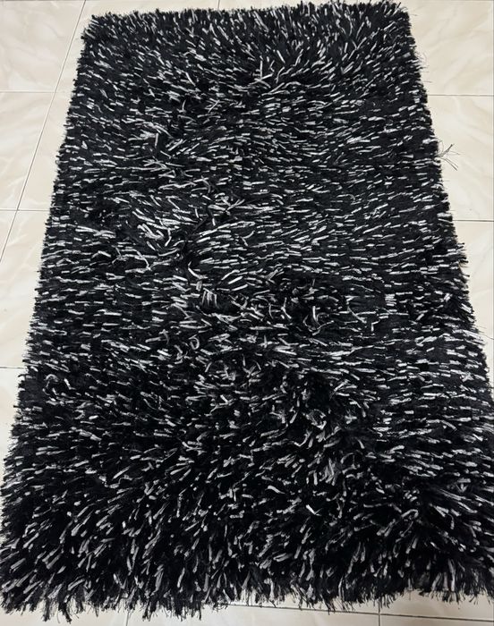 Jogo tapetes pretos e prata