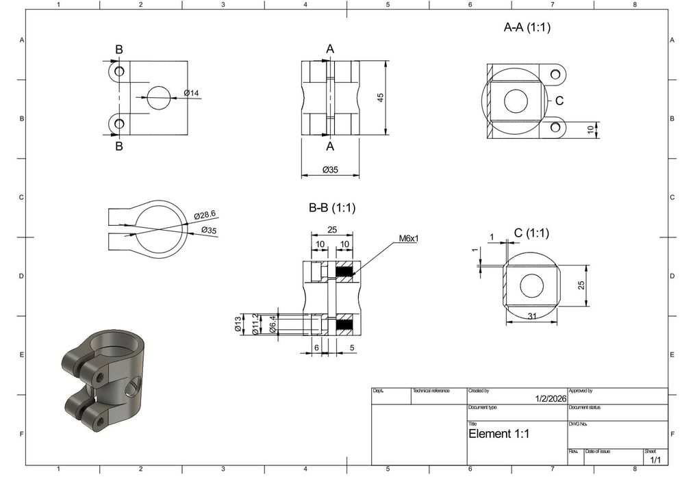 Projektowanie CAD 3D i 2D | Inventor, Fusion 360 | Rysunki techniczne