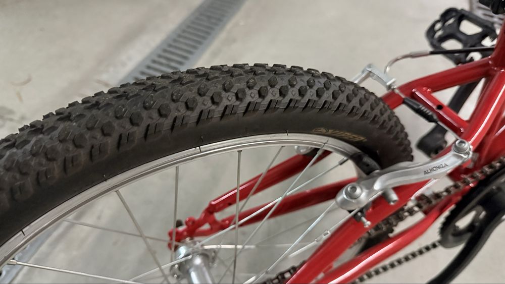 Bicicleta 20 polegadas cor vermelha como nova