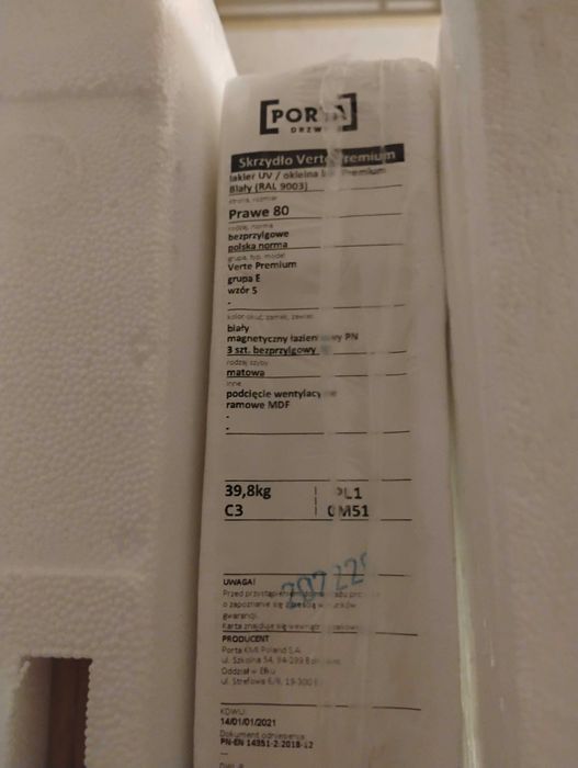 Skrzydło Porta Verte E.5 rabat 50%