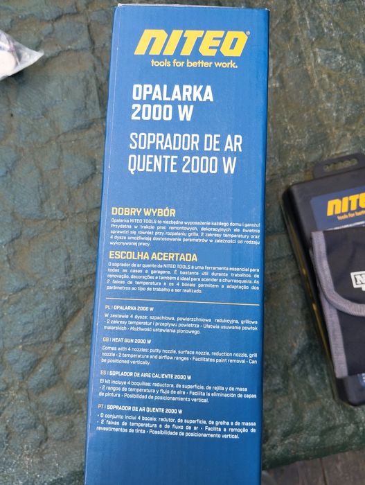 Opalarka + 4 dysze elektronarzędzia 2000W