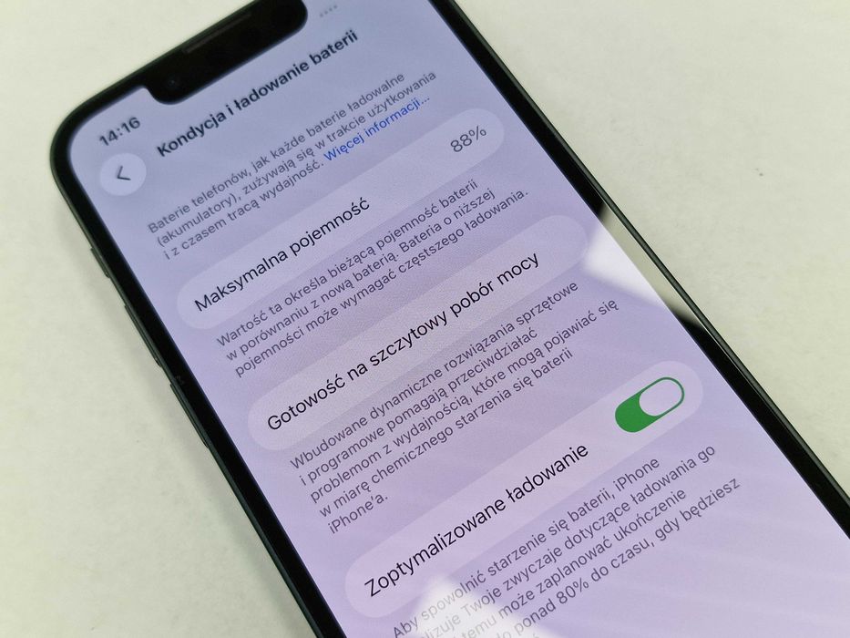 Iphone 13 Mini 128GB/ Midnight/ BAT 88%/ Grade B + ładowarka