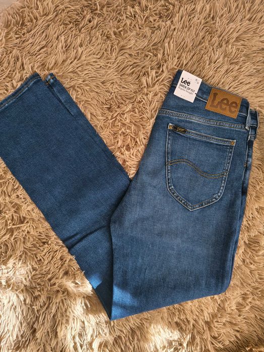 Nowe Jeansy Męskie LEE DAREN Proste Straight W30 L32 Granat