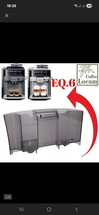 Zbiornik na wodę do ekspresu Siemens EQ.6 s100 s300 s700 oraz Bosch