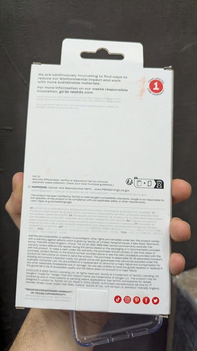 Протиударний чохол Tech21 Evo Clear Google Pixel 8 Clear