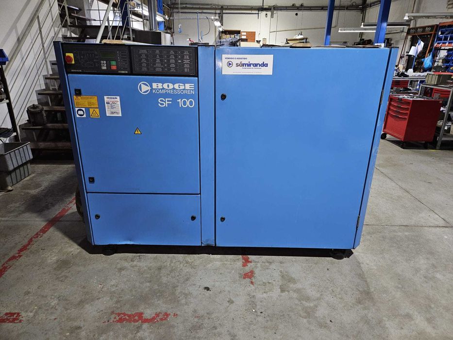 Compressor Parafuso Boge SF 100 c/ variador de frequência