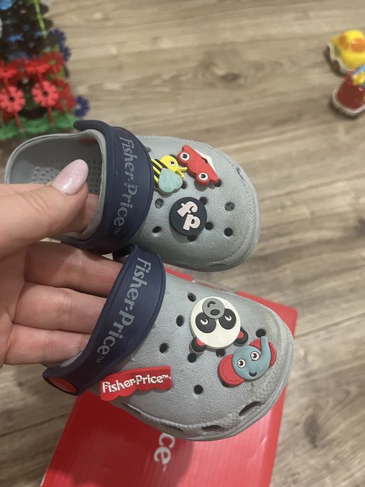 Fisher Price buty buciki klapki jak Crocs r. 20, do nauki chodzenia