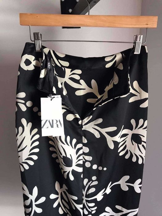 saia midi comprida zara woman floral saia comprida preta