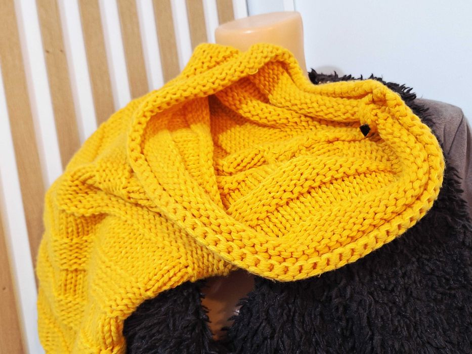 Komin zimowy musztarda