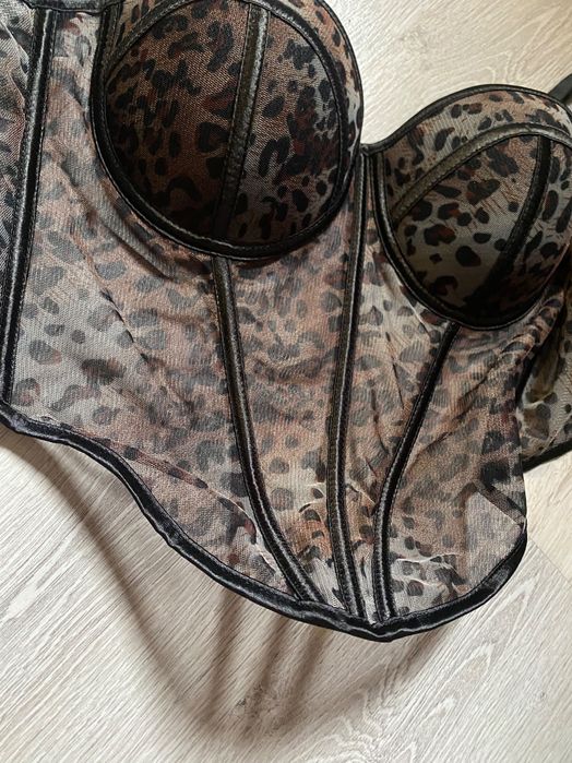 Корсет леопардовий трендовий