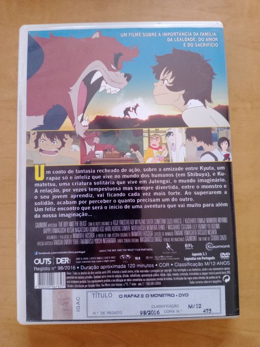 O rapaz e o monstro dvd