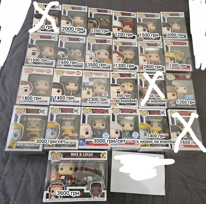 Stranger things дивні дива funko pop фанко поп alexei max argyle will