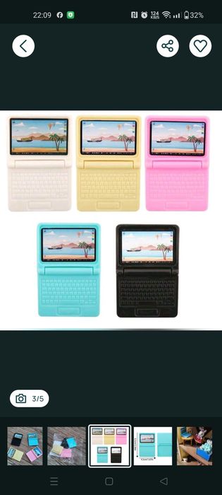 Laptop dla małych lalek
