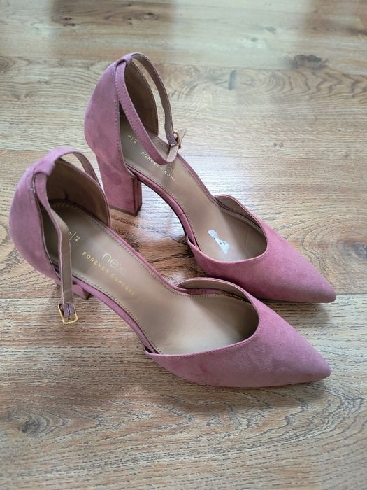 Czółenka pudrowy róż Next rozmiar 43