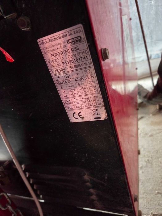 Spawarka Lincoln 425S Powertec + podajnik LF24M Pro