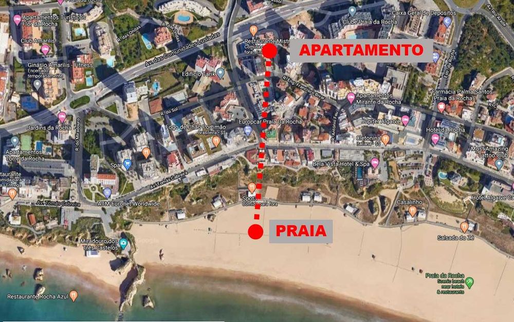 JUL/AGO/SET - T1 Praia Rocha (Piscina + Garagem) – 200m da praia a pé