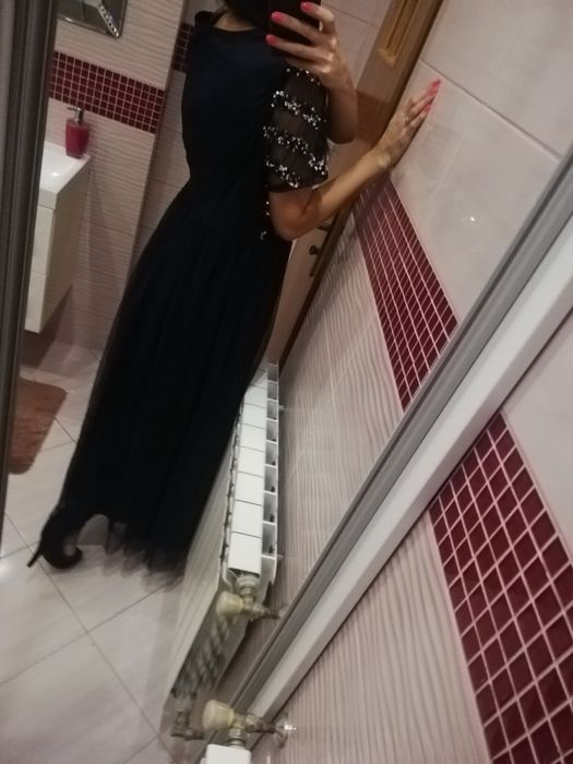 Nowa sukienka maxi długa 46 xxxl wesele osiemnastka studniówka