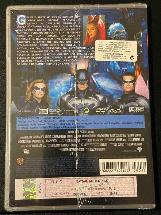 DVD do filme Batman & Robin [Novo]
