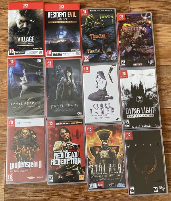 Nintendo Switch: Ведьмак Дикая Охота, Divinity Original Sin, Super Mario Odyssey, Animal Crossing, Disco Elysium Cyberpunk 2077, Red Dead Redemption