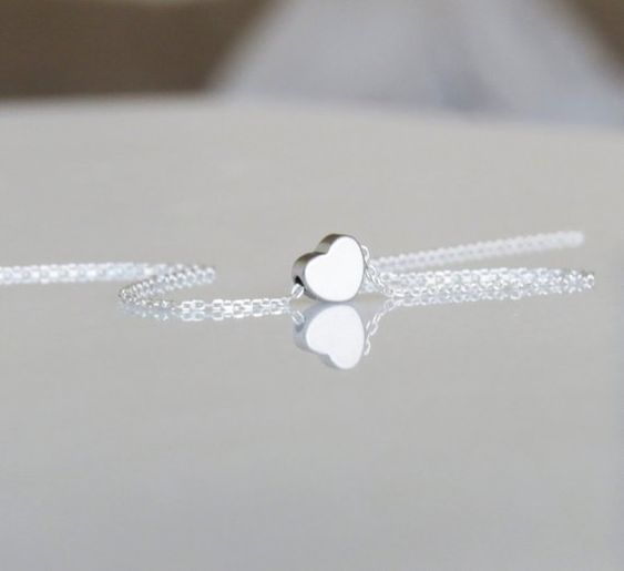 Fio Coração Dourado ou Prateado - Portes incluídos