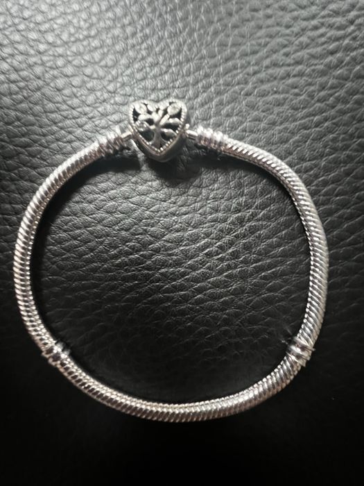 #bransoletka w stylu pandora apart serce drzewko 19 cm