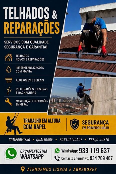 Reparação de Telhados, Infiltrações e Algerozes | Lisboa
