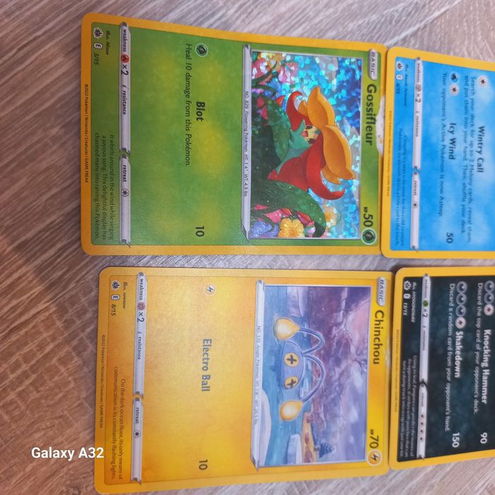 Zestaw pokemon lapras pangoro chinchou gossifleur