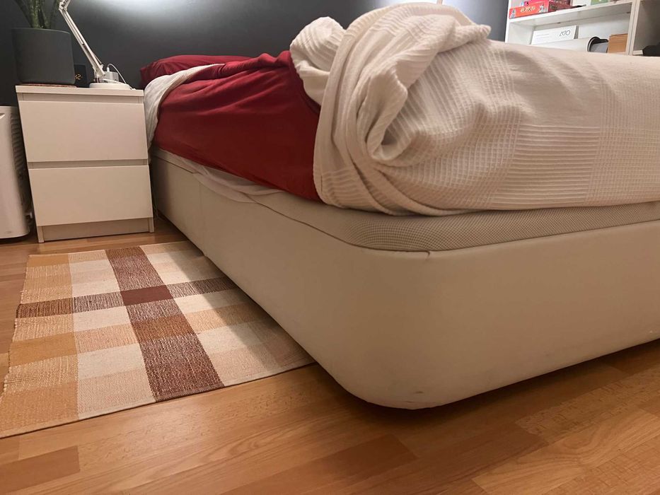 Cama otomana de casal 140x200 + colchão