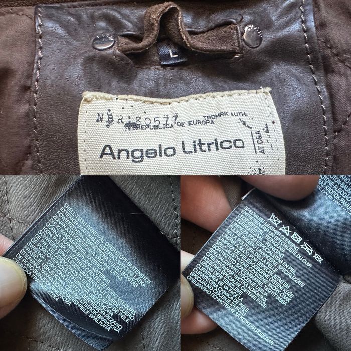 Шкіряна куртка бомбер Angelo Litrico