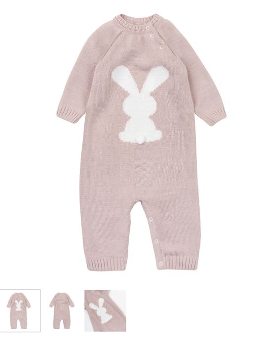 Теплий вʼязаний чоловічок ромпер комбінезон 68