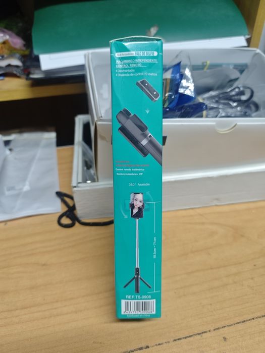 Mini tripé bluetooth para telemóvel