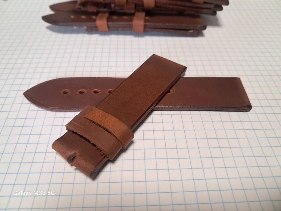 Продам кожаные ремни для часов . 22мм