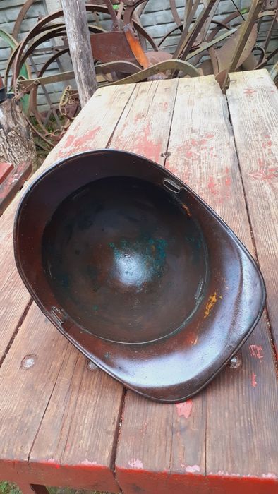 Hełm strażacki przedwojenny z mosiądzu bardzo ładny stan do nagrań fil