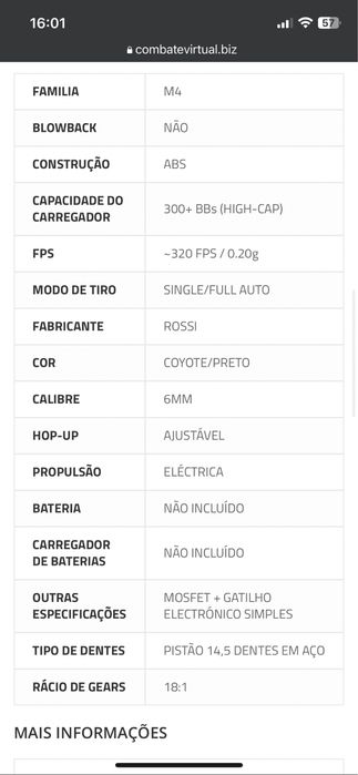 Rossi sentinel delta M4 airsoft