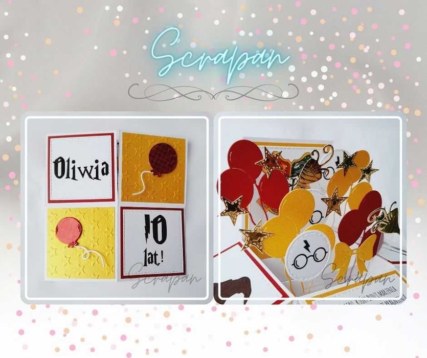 Kartka urodzinowa, roczek dla dziecka, dziewczynki, ręcznie robiona