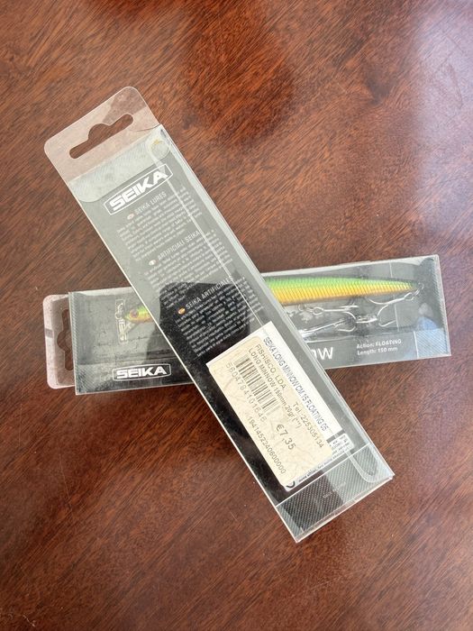 SEIKA Long Minnow 15cm – Floating – Novos e Selados