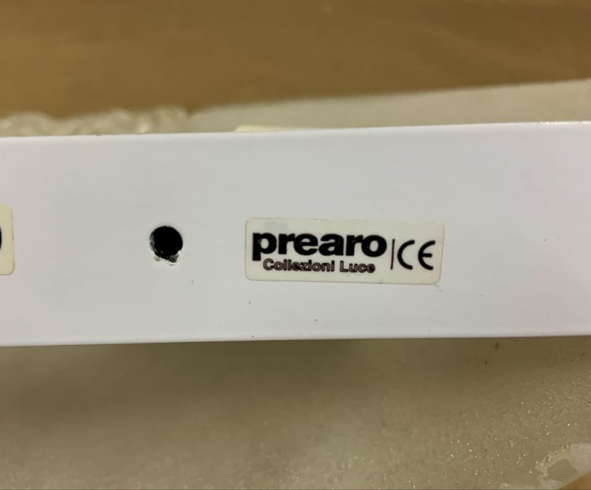 Włoski kinkiet łazienkowy PREARO – szklany, półkulisty – Serie 2000