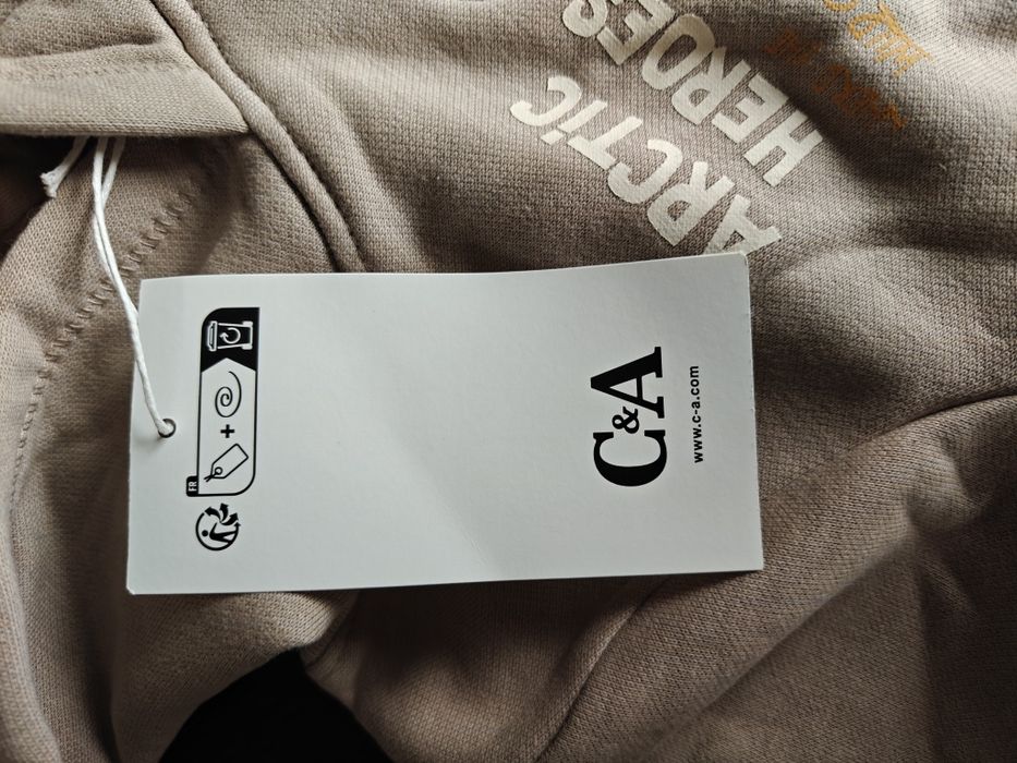 Sweater Hoodie beige Pinguim criança 3 anos 98 cm, nova, por estrear