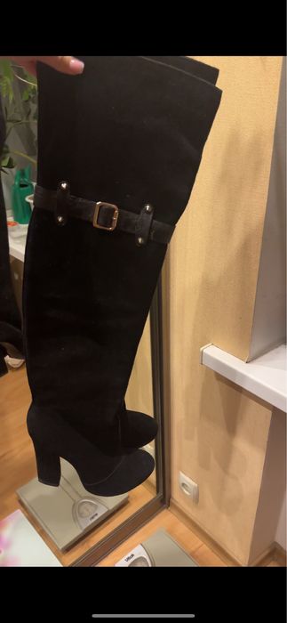 Сапоги на каблуках зимні