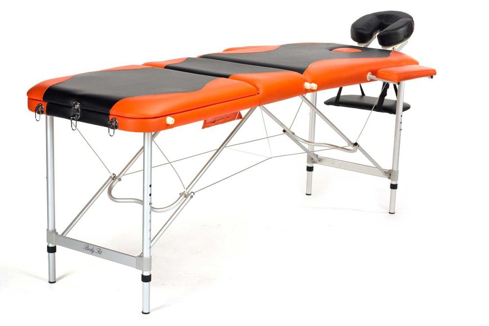 Stół do masażu 3-segmentowe aluminiowe dwukolorowe, wysyłka