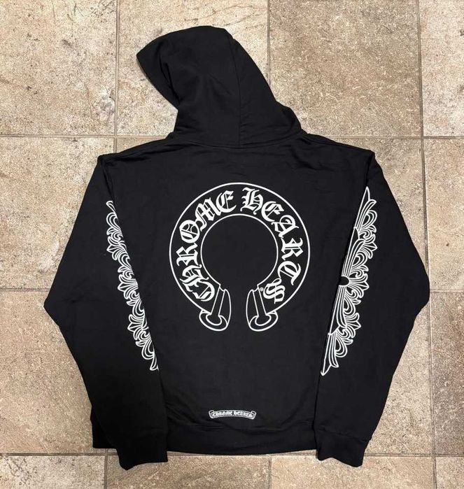 Зип худи Chrome Hearts Horseshoe Floral Zip Up Thermal Hoodie