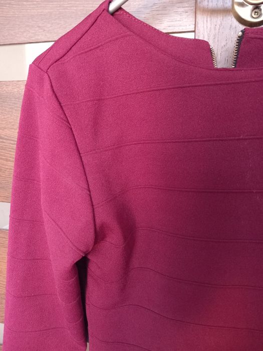 Sukienka damska burgunowa