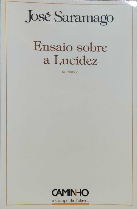 Livro "Ensaio sobre a Lucidez" de José Saramago